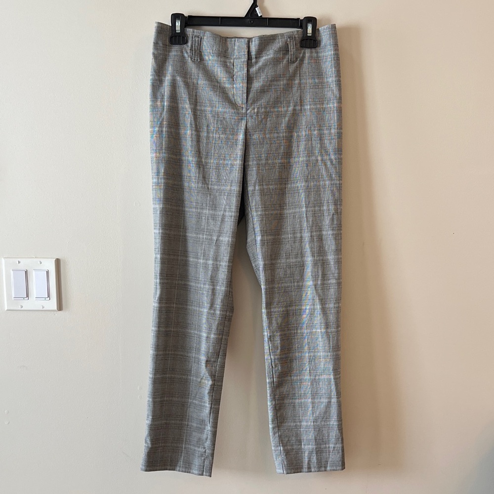 Van Heusen Gray Checkered Stretch Pants